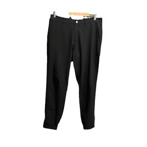 Primo Black Men's Activewear Performance Golf Ankle Zip Pants 34R